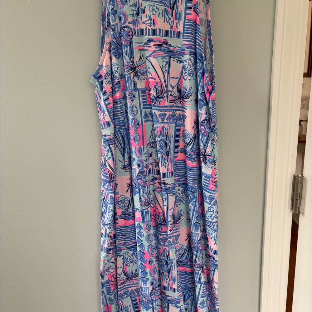 Colorful Sleeveless Maxi Dress